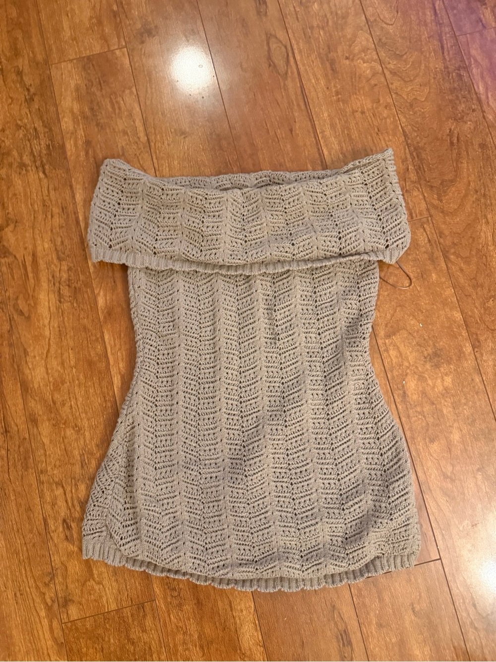 Third Cham off the shoulder crotchet bikini cover up Size XS #boho #knitwear